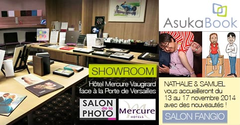 Showroom AsukaBook Salon de la Photo 2014 à Paris