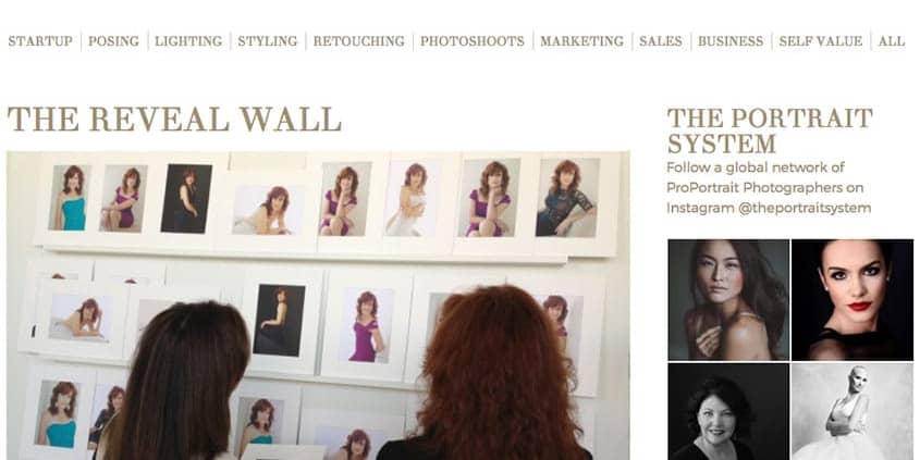 Sue Bryce - The Reveal Wall