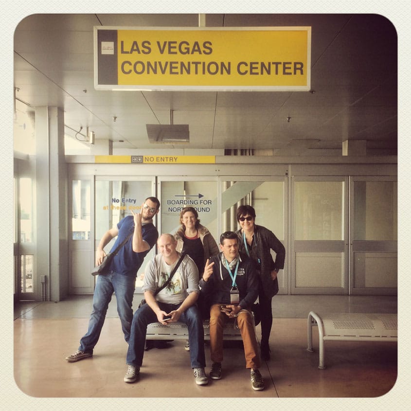 Les Sunny Side Up à la station de monorail du Convention Center de Las Vegas